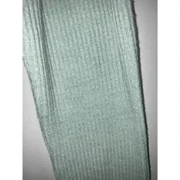 Gymshark Mint Green Ribbed Cropped Long Sleeve Relaxed Sweatshirt Only Size XS - Picture 10 of 11